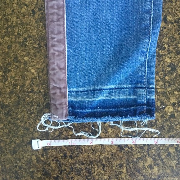 Loft Modern Skinny Pink Tuxedo Stripe Jean 24/00 - Picture 6 of 6